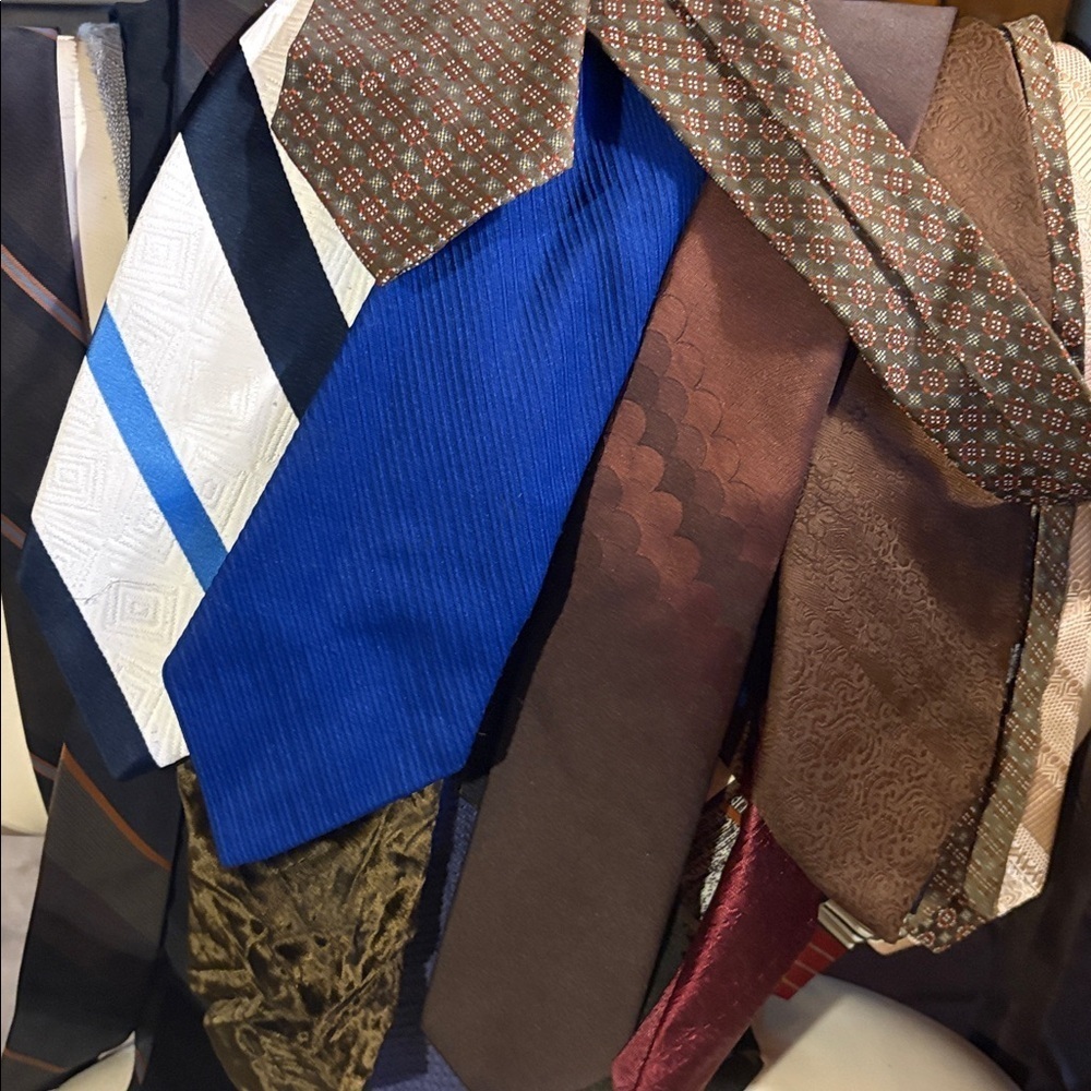 30 Vintage Men’s Neckties Excellent Condition 50s 60s 70s Retro Dress Ties - Picture 14 of 17